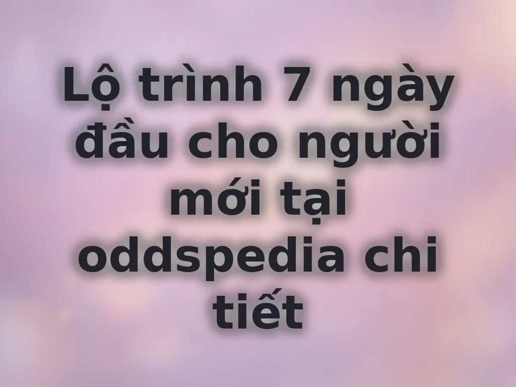 Lộ trình cho người mới